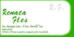 renata fles business card